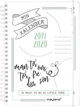 MAYLAND STUDIEKALENDER 19/20 A5 UGE DOODLE II HØJFORMAT