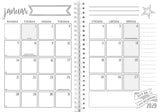 MAYLAND STUDIEKALENDER 19/20 A5 UGE DOODLE II HØJFORMAT