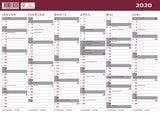KARTONKALENDER MAY. 19/20 A4 2X6 MDR.