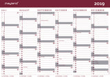 KARTONKALENDER MAY. 19/20 A4 2X6 MDR.
