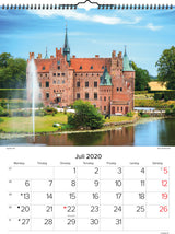 Vægkalender danske slotte 2020 Mayland