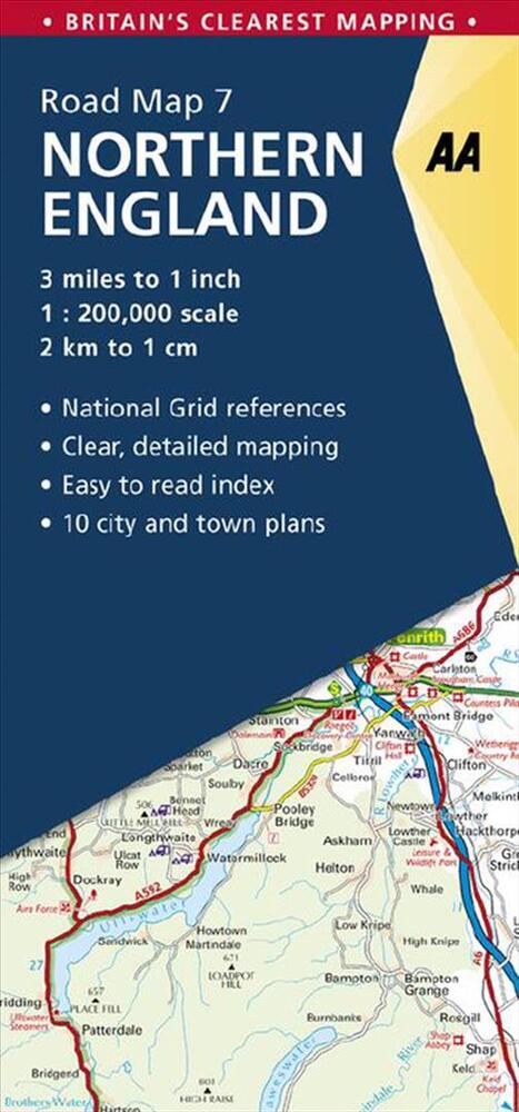AA Road Map Britain 7: Northern England