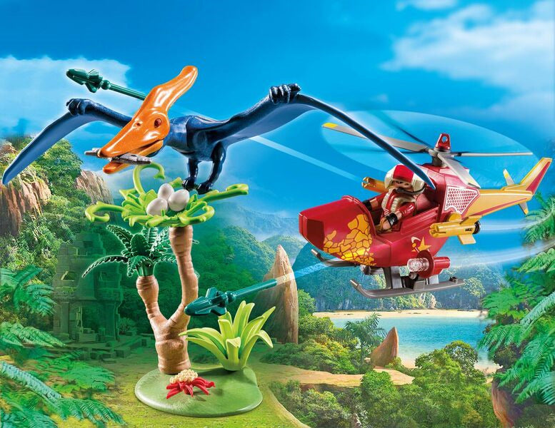 9430 Playmobil Helikopter Med Flyveøgle