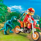 9431 Playmobil Motocross-Cykel Med Raptor