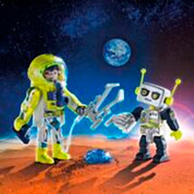 9492 Playmobil Duopack Astronaut Og Robot