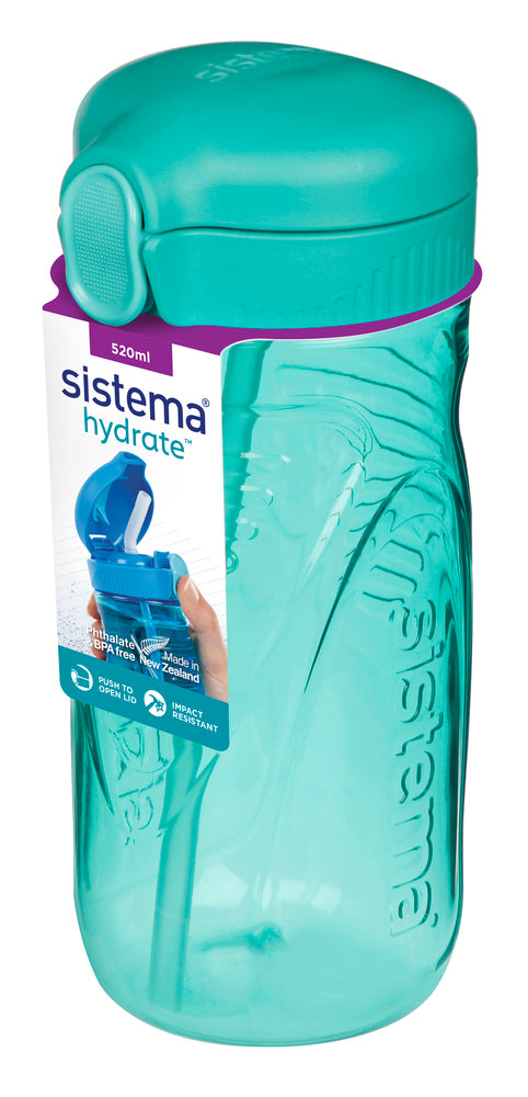 Drikkeflaske Sistema Quick Flip 520 ml asst