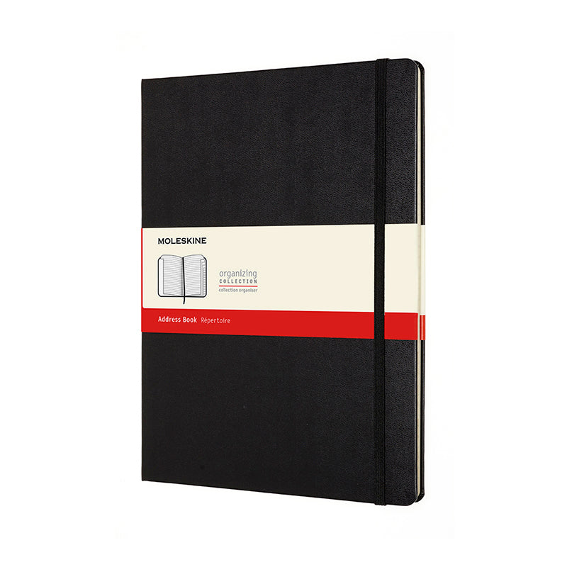 Adressebog Moleskine xl sort m/192 ark