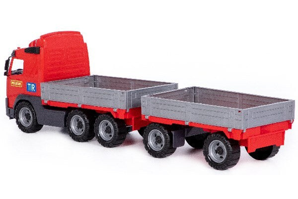 Volvo ladbil med ekstra ladvogn