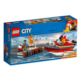 60213 LEGO City Fire brand på havnen