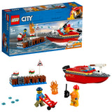 60213 LEGO City Fire brand på havnen