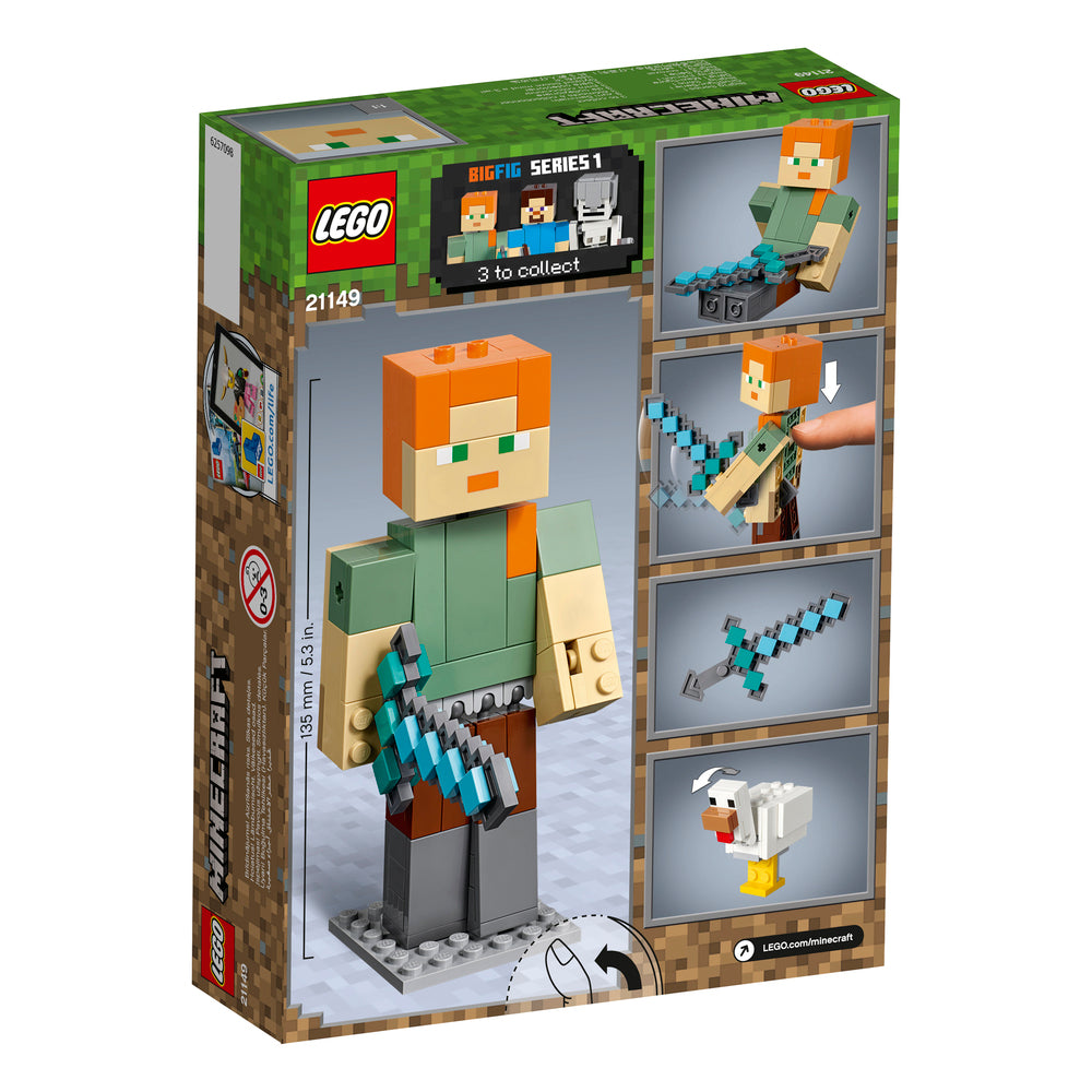21149 LEGO MINECRAFT MINECRAFT™ STOR ALEX-FIGUR MED HØNE
