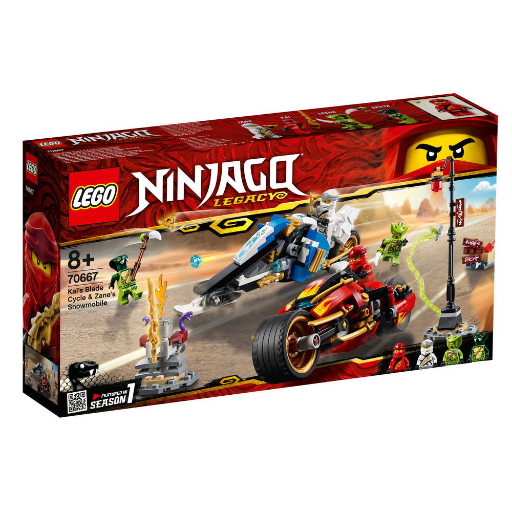 70667 LEGO NINJAGO KAIS KNIVSKARPE KVÆRN OG ZANES SNESCOOTER