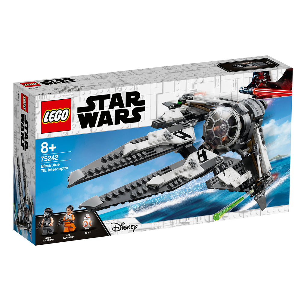 75242 LEGO STAR WARS TIE INTERCEPTOR MED SORTKLÆDT PILOT