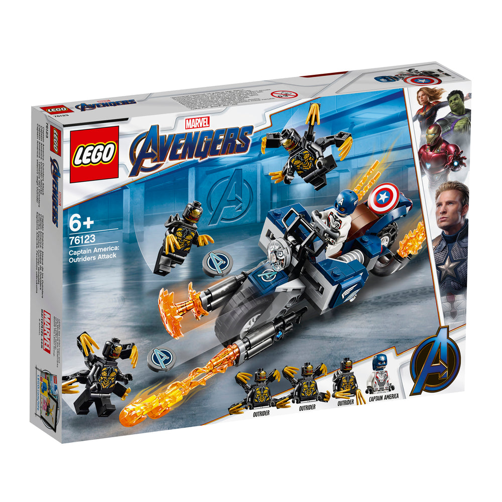 76123 LEGO Super Heroes Captain America outrider angreb