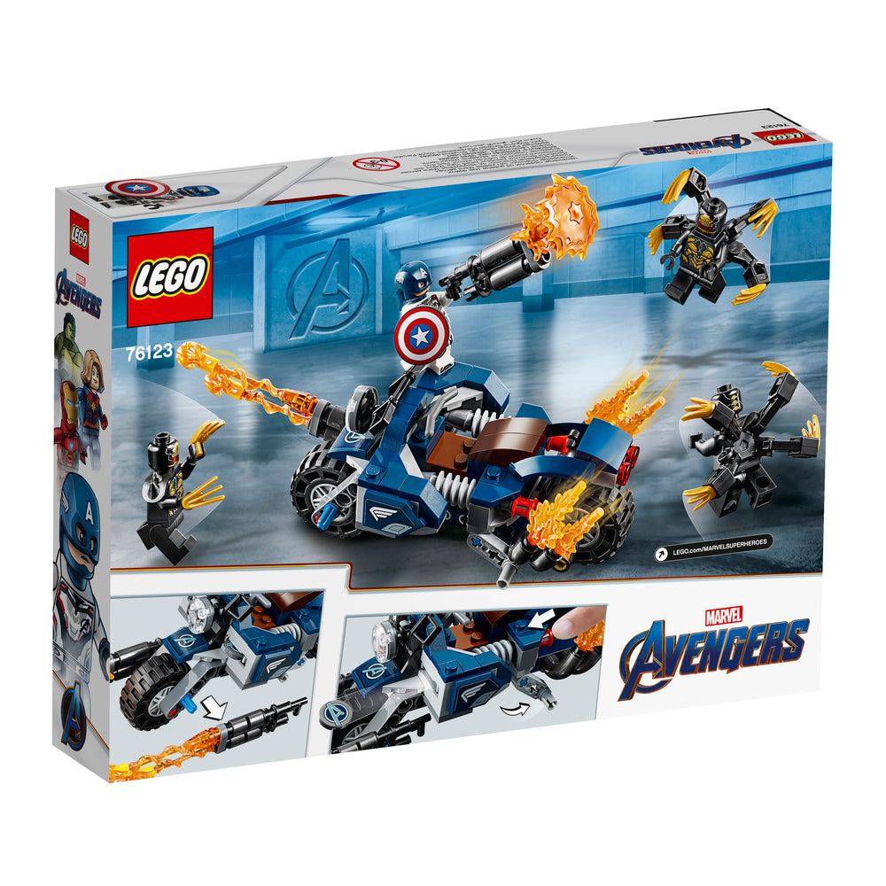 76123 LEGO Super Heroes Captain America outrider angreb