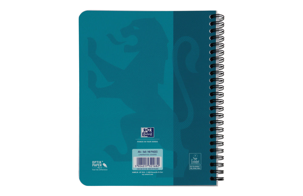 Spiralblok Oxford Turkis Touch A5 Kvadreret 140 Sider 90G