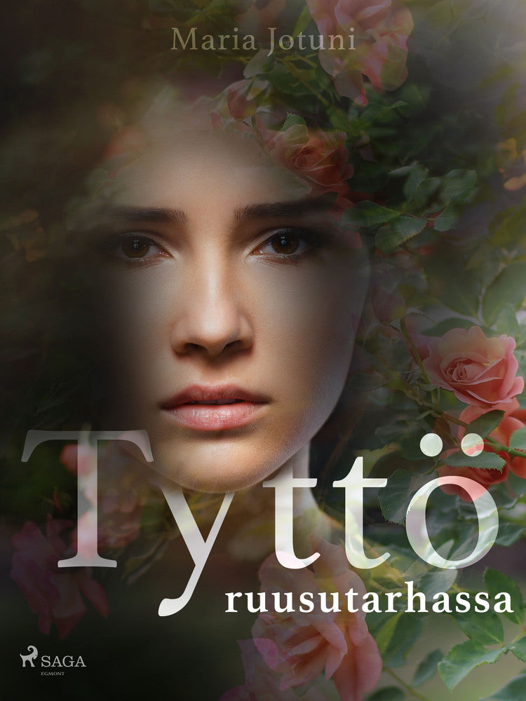 Tyttö ruusutarhassa