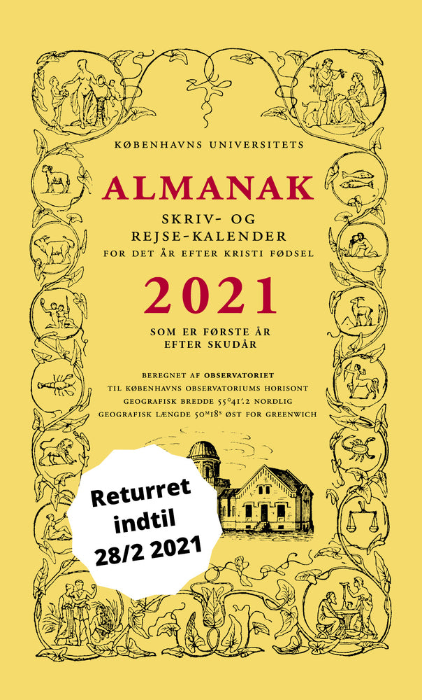 Universitetets Almanak Skriv- og Rejsekalender 2025 - FEJLOPRETTET