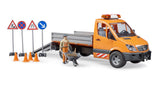 Bruder MB Sprinter med lyd- og lysmodul og arbejder