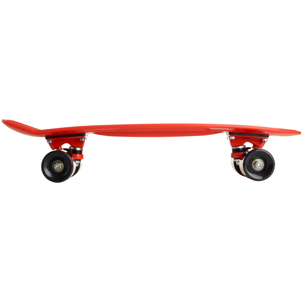 Skateboard joy plastic rød/sort