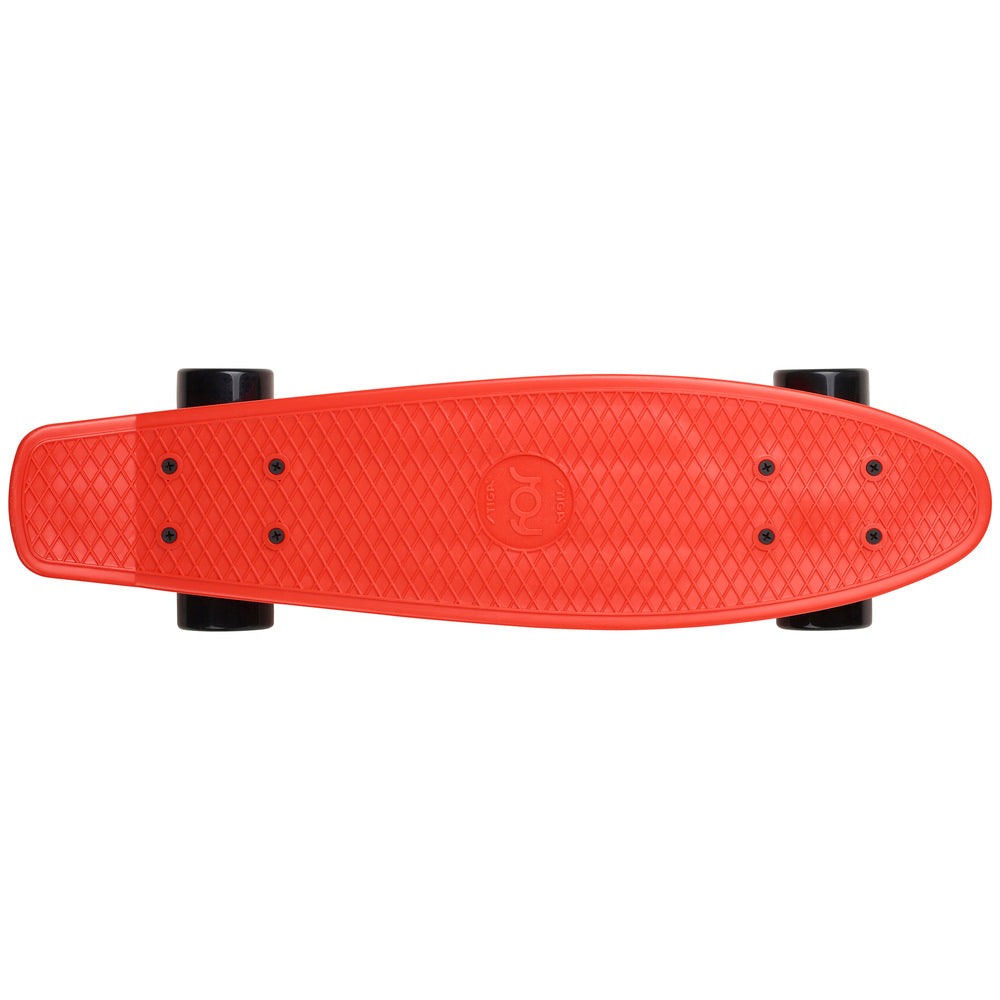 Skateboard joy plastic rød/sort
