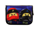 Penalhus m/ indhold LEGO® Ninjago urban sort/rød