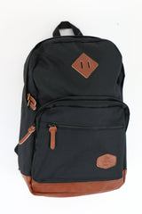 Rygsæk Real Republic m/pc rum sort polyester m/pu bund
