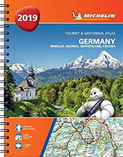 Michelin Tourist & Motoring Atlas Germany, Benelux, Austria, Switzerland, Czech Republic 2019