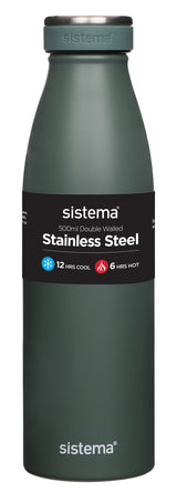 Sistema drikkeflaske stainless steel 500 ml ass farver