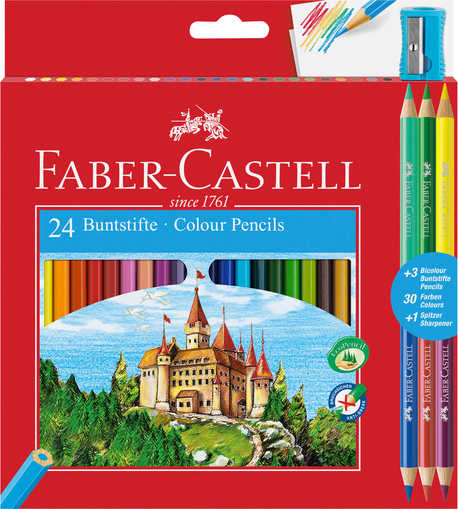 Farveblyant faber promo. set 24+3