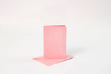 KORT OG KUVERTER KORT 10,5X15 CM ROSA PERLEMOR 4SÆT