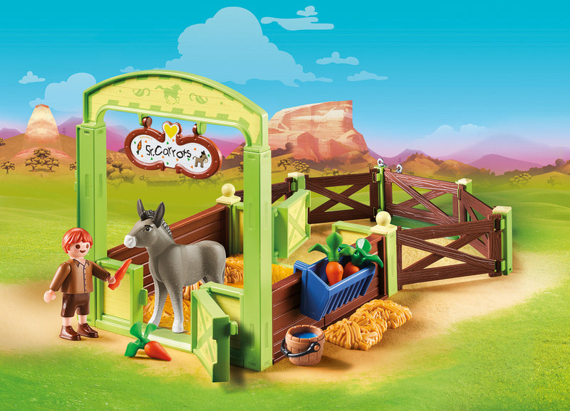 Playmobil 70120 snips og señor carrots med hestestald