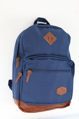 Rygsæk Real Republic m/pc rum blå polyester m/pu bund