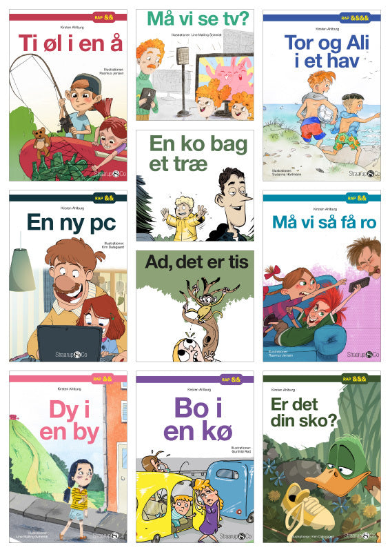 Rap Bogpakke 3 - Letlæsning for børn