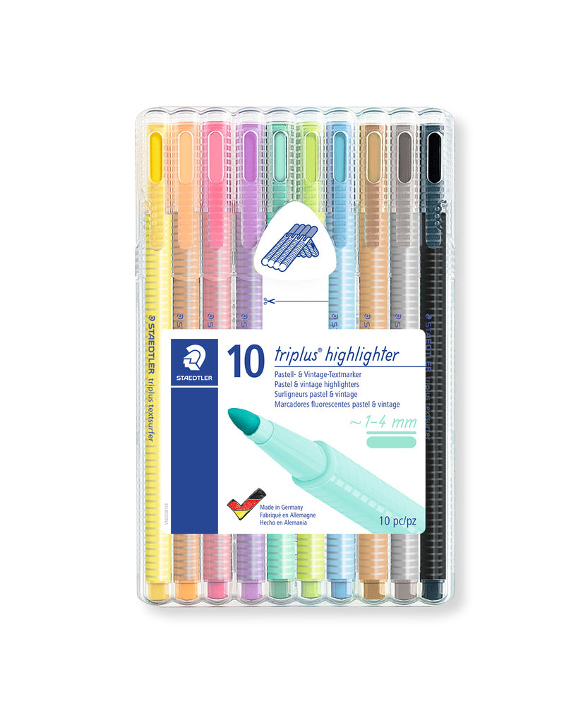Highligther Staedtler  triplus pastel 10 stk