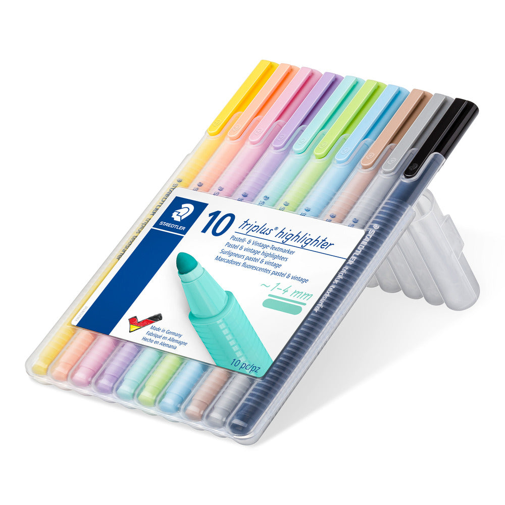Highligther Staedtler  triplus pastel 10 stk