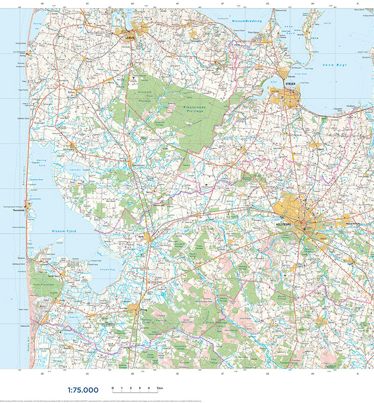 Trap Danmark: Kort over Holstebro Kommune