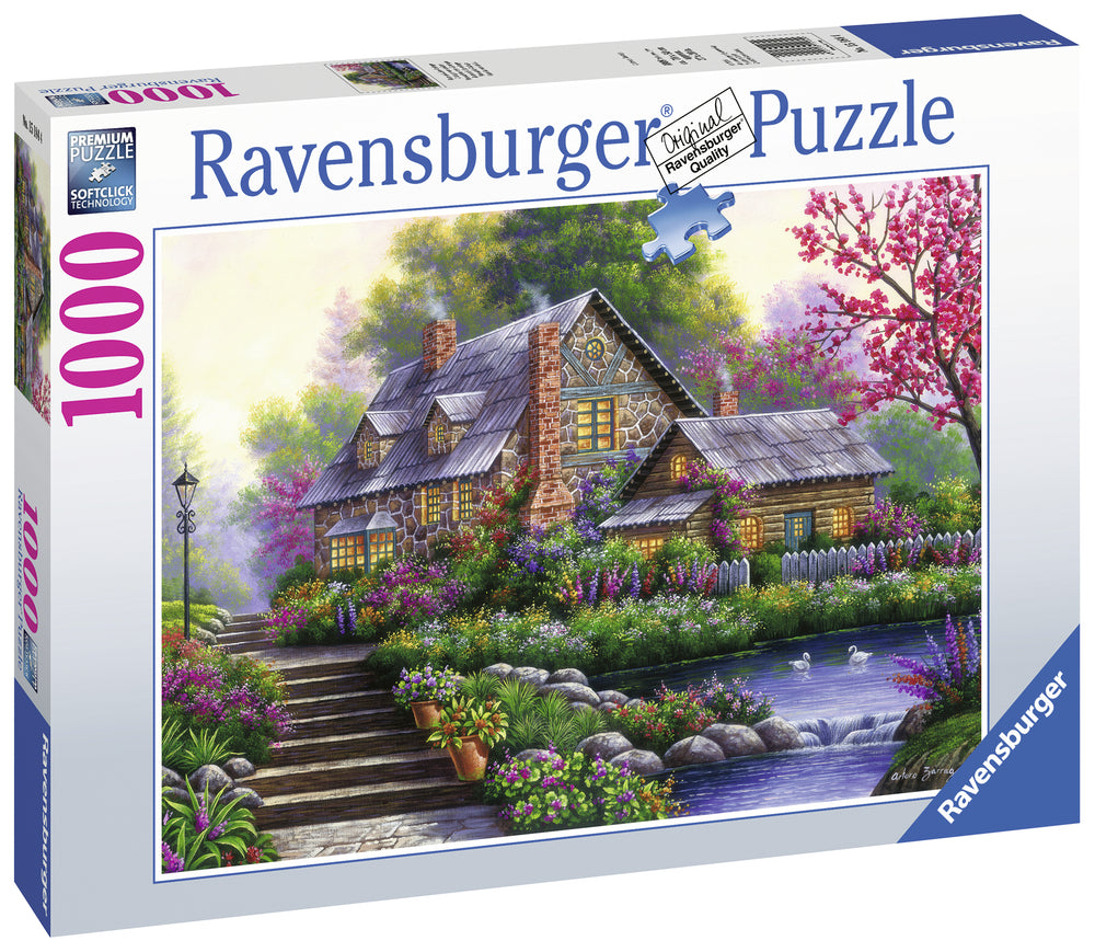 Puslespil romantic cottage 1000 brikker
