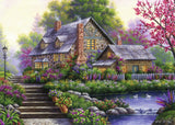 Puslespil romantic cottage 1000 brikker