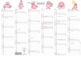 KONTORKALENDER A4 HUMOR GRISE  2020 MAYLAND