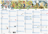 VÆGKALENDER A3 OTTO DICKMEISS ILLU.  2020 MAYLAND
