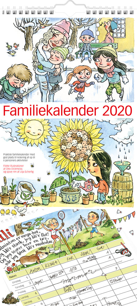 Familiekalender otto dickmess illu.  2020 Mayland