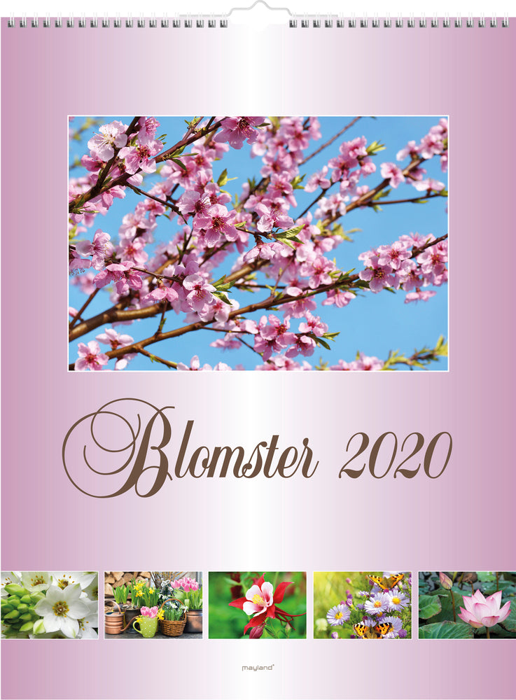 VÆGKALENDER BLOMSTER  2020 MAYLAND