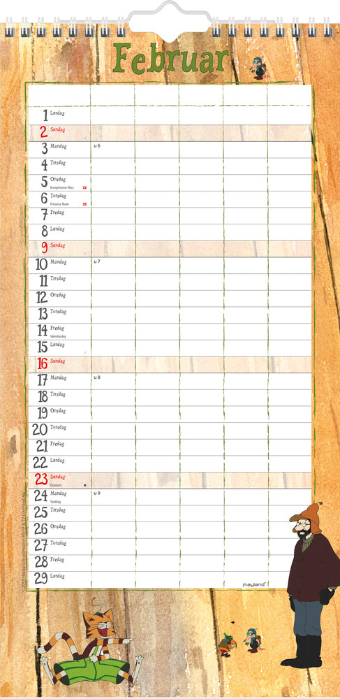 FAMILIEKALENDER PEDDERSEN & FINDUS  2020 MAYLAND