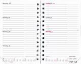 MINI PLANNER UGE TVÆRFORMAT VINYL SORT 2020 MAYLAND