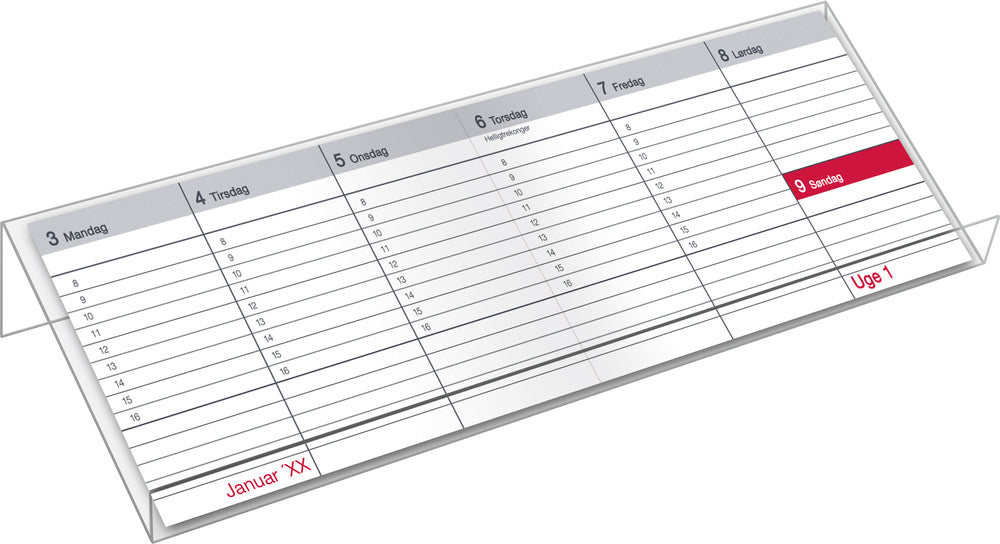 Mini bordkalender sort vinyl sort  2020 Mayland