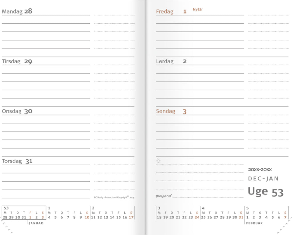 CITY LOMMEKALENDER VINYL SORT  2020 MAYLAND
