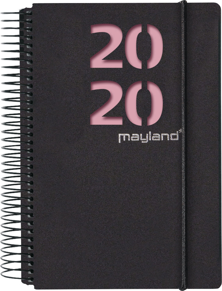 SPIRALKALENDER 1 DAG SORT 2 BLADE  2020 MAYLAND