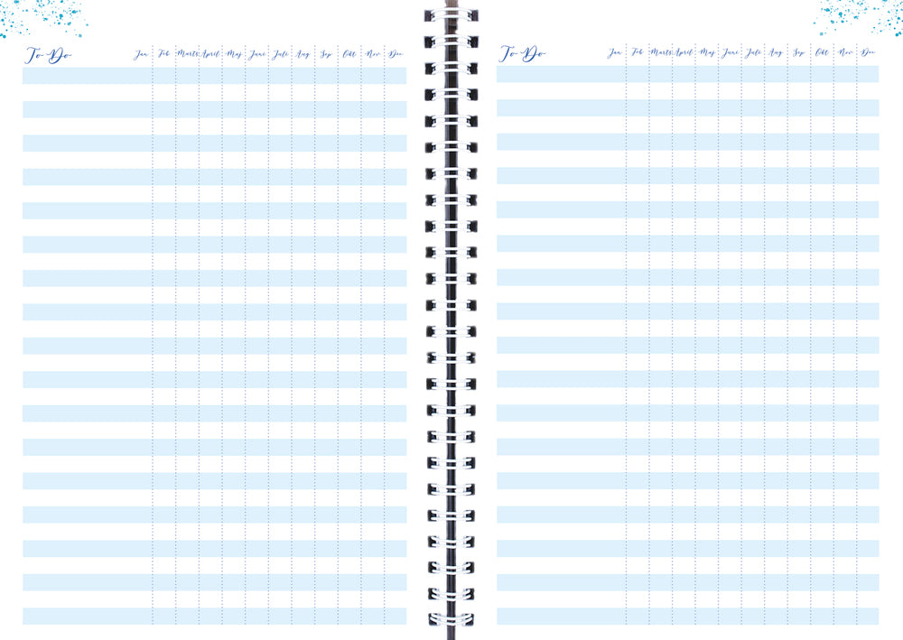 LIFE PLANNER A5 1 DAG BLÅ 2020 MAYLAND