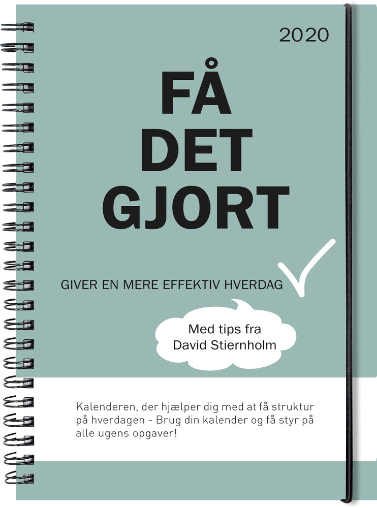 Ugekalender få det gjort A5  2020 Mayland